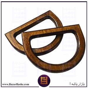 دسته چوبی اعلاء کیف نیم گرد جنس چوب بسته 2 عددی