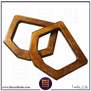 دسته چوبی اعلاء کیف پنج ضلعی جنس چوب بسته 2 عددی