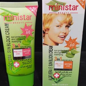 کرم ضدآفتاب مینی استار MiniStar آلوورا SPF60 شماره 02 