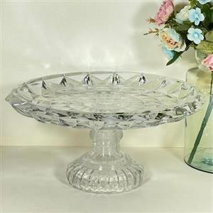 شیرینی خوری پایه دار آکوامارین 