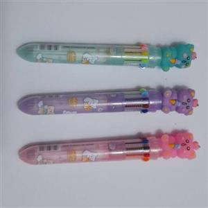 خودکار 10 رنگی سر خرسی جذاب رنگبندی طبق تصویر