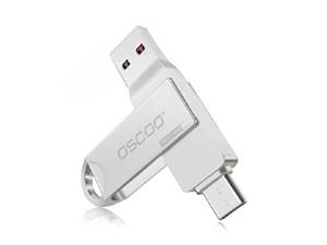 فلش مموری OTG USB 3.1 اسکو Oscoo ظرفیت 128 گیگابایت مدل CU-002 Type C