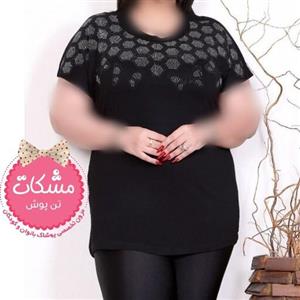 تیشرت کیمونو سوپر سایز ویسکوز صد در صد زنانه