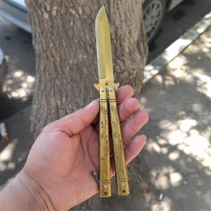 چاقو پروانه ایی طلایی