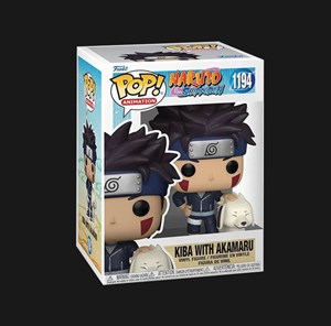 اکشن فیگور کیبا همراه با آکامورو – ناروتو ۹ سانتی funko pop 1194 naruto – kiba with akamaru