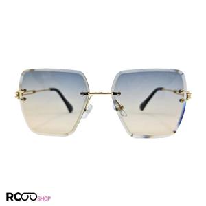 عینک آفتابی فریم لس برند DITIAI با لنز دو رنگ (قهوه ای و زیتونی) مدل 9530 