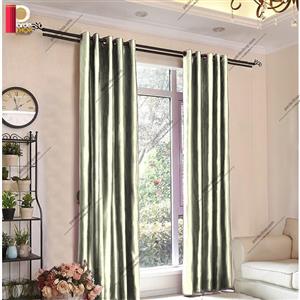 پرده پانچی ساتن براق شیری