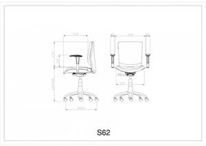 صندلی اداری لیو مدل S62t 