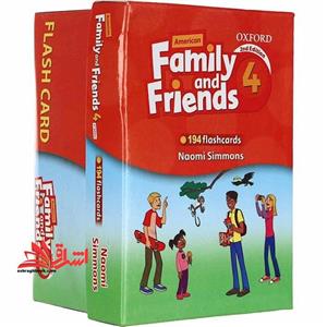 فلش کارت family and friends ۴ -۱۹۴ flashcards فلش کارت ۲nd edition
