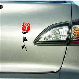 برچسب فانتزی طرح گل رز قرمز  کد2 