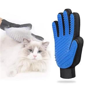 دستکش پرزگیر گربه و سگ وارداتی با دندانه سیلکونی 