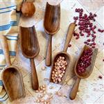 سرتاس چوبی دستساز بارلی مناسب بانکه حبوبات ، برنج،  آرد ، شکر  19 سانتی چوب گردو (1عدد) کد bar0288