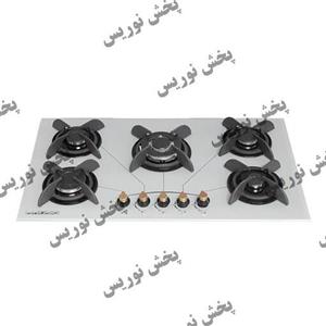 اجاق گاز صفحه ای شیشه ای سفید نوریس مدل NR-11