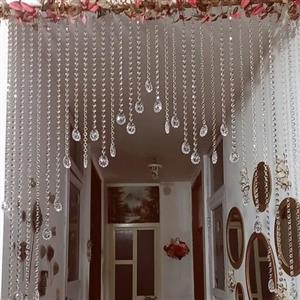 پرده کریستال مدل هلال نامنظم