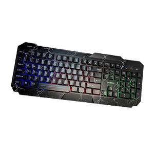 کیبورد گیمینگ موکسوم مدل MX-KB08 RGB رنگ مشکی