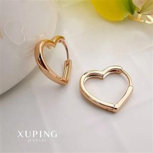 گوشواره قلبی از برند ژوپینگ کاملا رنگ ثابت