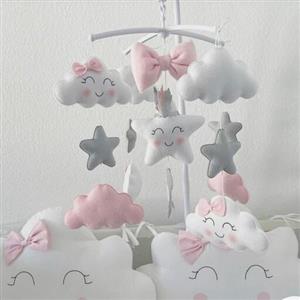 آویز موزیکال تخت نوزادی ابرو ستاره 