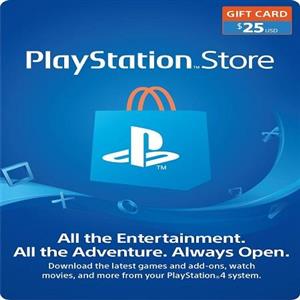 گیفت کارت 25 دلاری آمریکا PlayStation 25 $ Gift Card 