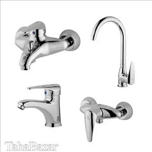 ست شیرآلات اهرمی تپس مدل سارا کروم