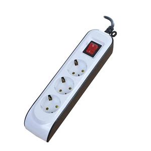 سه راهی برق ارت دار پارت الکتریک کابل 3 متری مدل 8761