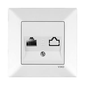 پریز تلفن دو سوکت ویکو مدل مریدین