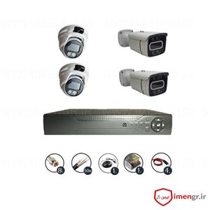 پک دوربین مداربسته 4 کانال AHD دید در شب رنگی-2