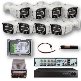 پکیج 8 عددی دوربین مداربسته مناسب برای ساختمان- باغ و کارخانه