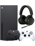 کنسول بازی مایکروسافت مدل XBox Series X به‌همراه هدست گیمینگ ایکس باکس مدل Wireless Headset و کنترلر ایکس‌باکس مدل Robot White