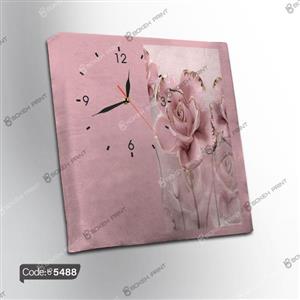 ساعت چاپی طرح گل سه بعدی کد 5488