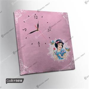 ساعت چاپی طرح سفید برفی کد 5618