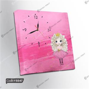 ساعت چاپی طرح دختر خجالتی کد 5547