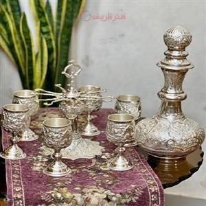 تنگ و جام طرح جدید ساخته شده با ورق ضخیم برنج و آبکاری شده نقره اعلا و با کیفیت