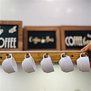 آویز چوبی لیوان ، قلاب آویز فنجون چوبی