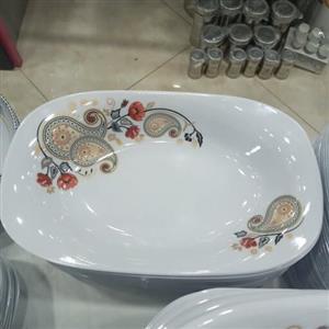 کاسه مرغ خوری ملامین مربع  طرح ترمه مارک اصلی شیرکوه یزد دارای استاندارد جنس درجه یک تعداد یک عددی  سایز 20در 31.5در 4.5