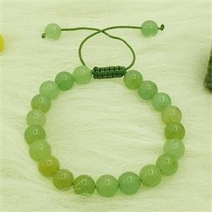 دستتبند سنگ اونتورین کوارتز سبز طبیعی(بدون بهسازی) GREEN AVENTURINE سایز 8
