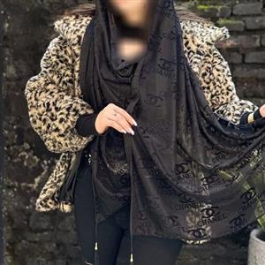 شال مجلسی مخمل منگوله دار