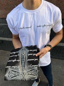 تیشرت پشت چاپ لش طرح صلیب بهترین کیفیت و قیمت