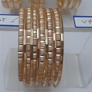 النگو دوطرح طلاروس رنگ ثابت و مشابه طلا با5سال ضمانت رنگ