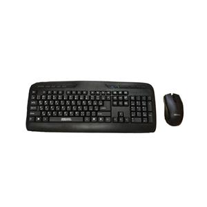 کیبورد و ماوس با سیم سادیتا مدل SKM-1554 با حروف فارسی