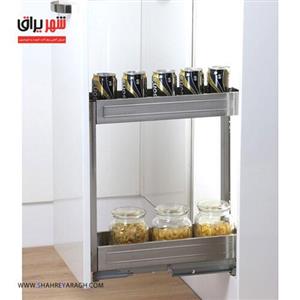 سوپر جای بطری ریل از کف استیل عرض 15