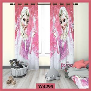 پرده اتاق کودک السا صورتی کد W4295