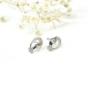 گوشواره میخی نقره کد 6204 