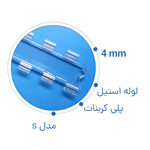 تیغه کرکره برقی پلی کربنات لوله استیل مدل s 4.4 میل