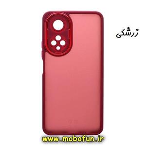 قاب گوشی Honor X7 4G آنر پشت مات متال کیس دور سیلیکونی زرشکی کد 91
