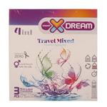 کاندوم لذت های گوناگون ایکس دریم XDREAM TRAVEL MIXED بسته 3 عددی