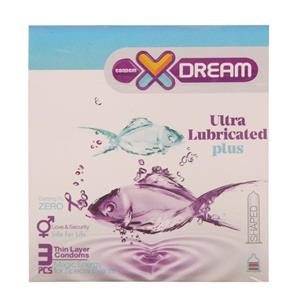 کاندوم فوق روان ایکس دریم XDREAM Ultra Lubricated بسته 3 عددی 