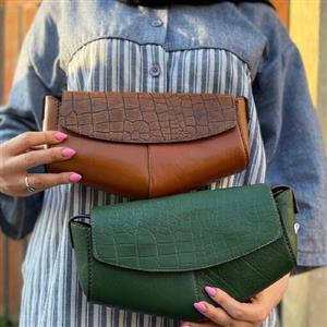 کیف کمری و دوشی زنانه چرم طبیعی