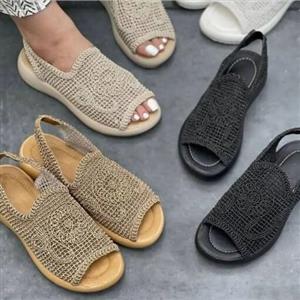 صندل تابستانه زنانه و دخترانه صندل گیپوری تا سایز40 ارسال رایگان مشکی سفید کرم عسلی