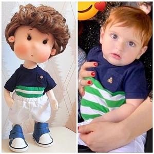 عروسک خنگول پسر با نمک به اسم  آقا دانا با قد 35 سانتی(سفارش از روی عکس)