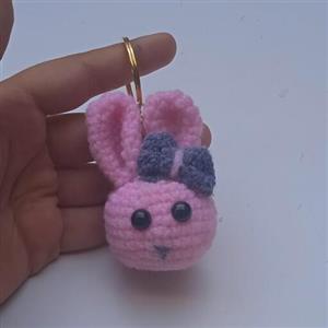 جا کلیدی و آویز طرح خرگوش دستباف